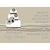 Personalized Cake Pattern Gray Baby Shower Cards - Set of 12