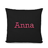 Personalized Canvas Cushion Cover with Embroidered Name (More Colors)