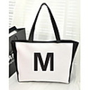 Personalized Canvas Initial Bag