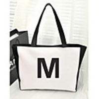 Personalized Canvas Initial Bag