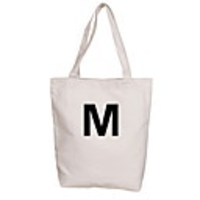 Personalized Canvas Initial Tote