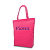 Personalized Canvas Vertical Tote Bag with Embroidered Name (More Colors)