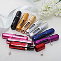 Personalized Capsule Shaped Alloy Perfume Bottle - Set of 4 (Mixed Color)