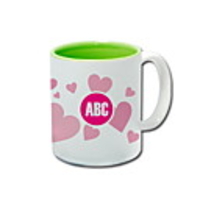 Personalized Ceramic Heart Pattern Mug