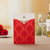 Personalized Classic Red Wedding Invitation(Set of 50)
