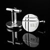 Personalized Classic Silver Cufflinks