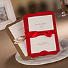 Personalized Classic Wedding Invitation With Ribbon Sash - Set of 50(More Colors)