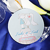 Personalized Coasters - Kissing (set of 4)