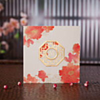 Personalized Elegant Spring Flower Wedding Invitation(Set of 50)
