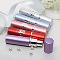Personalized Floral Design Alloy Perfume Bottle - Set of 4 (Mixed Color)