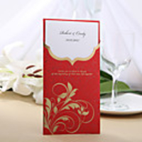 Personalized Floral Design Wedding Invitation (Set of 50)