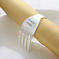 Personalized Fork Design Napkin Ring