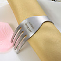 Personalized Fork Design Stainless Steel Napkin Ring