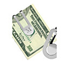 Personalized Hollowed-out Stainless Steal Money Clip—Set of 6
