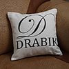 Personalized Initial And One Line Pillow Case (Pillow not included)