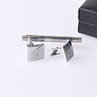 Personalized Intail Cufflinks And Tie-bar