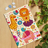 Personalized Jigsaw Puzzle - Happy Animals