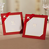 Personalized Nice Square Wedding Invitation With Ribbon(Set of 50)