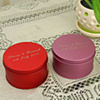 Personalized Round Favor Tin - Set of 12 (More Colors)