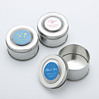Personalized Round Favor Tin - Set of 12 (More Designs)