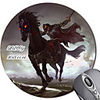 Personalized Round Galloping Steed Mouse Pad