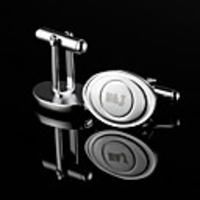 Personalized Silver Oval Cufflinks