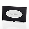 Personalized Silver Oval Design Cardcase