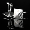 Personalized Silver Square Cufflinks
