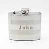 Personalized Silver Stainless Steel 5-oz Flask
