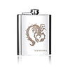 Personalized Silver Stainless Steel 7-oz Flask - Scorpion