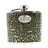 Personalized Simple 5-oz Flask In Leatherette Cover