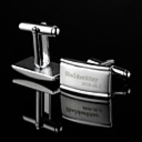 Personalized Simple Oval Silver Cufflinks