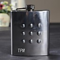Personalized Stainless Steel 7-oz Flask