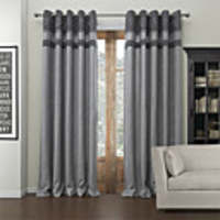 Piecing Decorative Dotted Line CutLined Blackout Curtain Panel