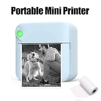 Pocket Mini Printer Portable Wireless BT Thermal Photo For IOS Android Mobile Phone,  Inkless Printing Gift Study Notes Label Receipt, For The Big Game