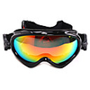 POLISI Windproof Snow Googgles Black Frame Orange Sensor Mirror Lens