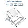 Portable 6 Angle Adjustable Anti-Slip Aluminum Alloy Laptop Stand Notebook Riser Mount for Desktop MacBook Lightinthebox