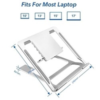 Portable 6 Angle Adjustable Anti-Slip Aluminum Alloy Laptop Stand Notebook Riser Mount for Desktop MacBook Lightinthebox