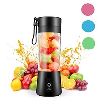 Portable BlenderPersonal Blender with USB Rechargeable Mini Fruit Juice MixerPersonal Size Blender for Smoothies and Shakes Mini Juicer Cup Travel 380MLFruit JuiceMilk Lightinthebox