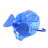 Portable Blue Safe Foam Blade Water Spray Cooling Fan with Carabiner Hook