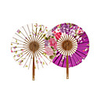 Pretty Floral Round Hand Fan (More Colors)
