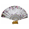 Pretty Floral Waved Hand Fan (Set of 4)