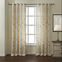 Print Leaf Energy Saving Curtain Panel