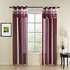 Print Red Stripe Energy Saving Curtain Panel