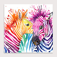 Print Rolled Canvas Prints - Animals Pop Art Modern Art Prints Lightinthebox