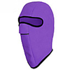 Purple Outdoor Fleece Helmet Mask