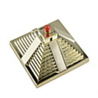 Pyramid Style 2.4GHz 150Mbps USB 2.0 Wireless Wi-Fi Network Adapter w/ Antenna - Golden