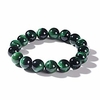 qanyue natural gemstone green tiger eye stone bracelet for women man beaded stretch bracelet 12mm beads meditation unisex Lightinthebox