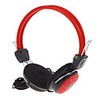 QINGSHENG QS-360 3.5mm Stereo On-Ear Headphone with Mic and Remote for PC (Black, Red)