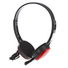 QINGSHENG QS-461 3.5mm Stereo On-Ear Headphone with Mic for PC (Blue, Red)